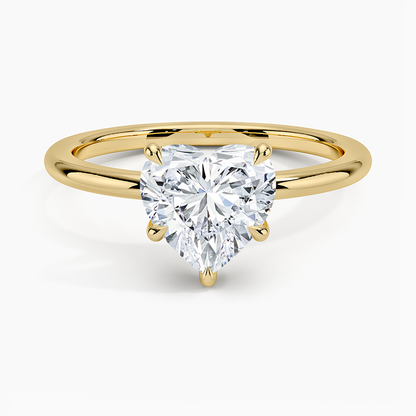 ecomposer-view with diamond shape-heart,ecomposer-size-2-ct,ecomposer-metal type-yellow-gold-18k