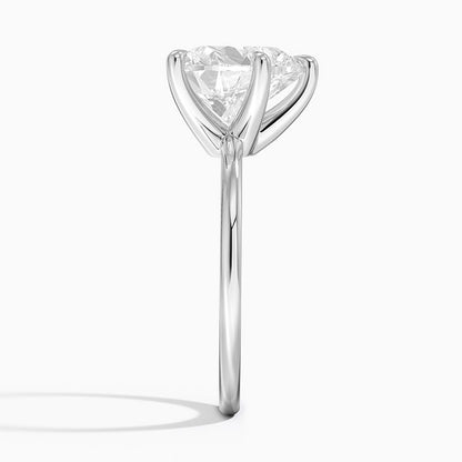 ecomposer-view with diamond shape-heart,ecomposer-size-3-ct,ecomposer-metal type-white-gold-18k