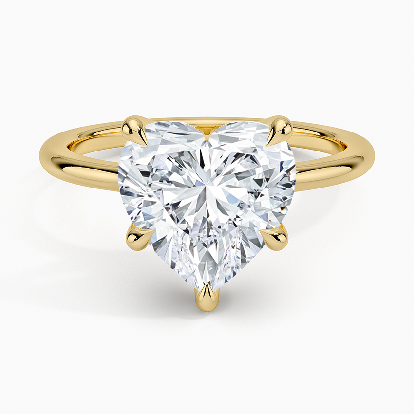 ecomposer-view with diamond shape-heart,ecomposer-size-3-ct,ecomposer-metal type-yellow-gold-18k