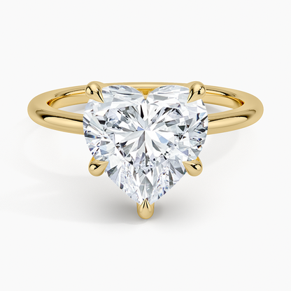 ecomposer-view with diamond shape-heart,ecomposer-size-3-ct,ecomposer-metal type-yellow-gold-18k