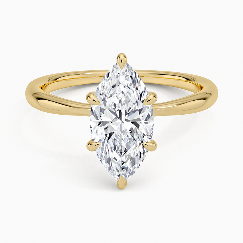 ecomposer-metal type-yellow-gold-18K,ecomposer-ring setting-solitaire