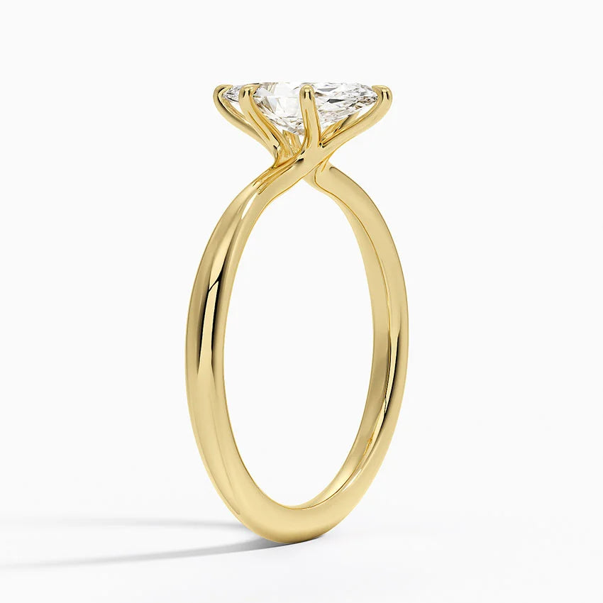 ecomposer-metal type-yellow-gold-18K,ecomposer-ring setting-solitaire