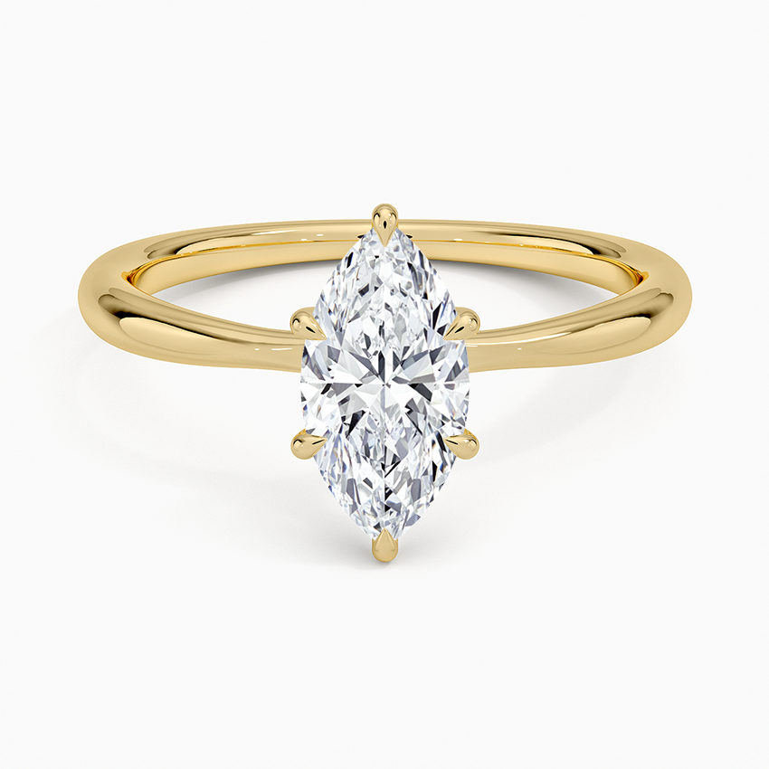 ecomposer-metal type-yellow-gold-18K,ecomposer-ring setting-solitaire