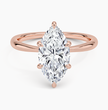 ecomposer-metal type-rose-gold-18K,ecomposer-ring setting-solitaire