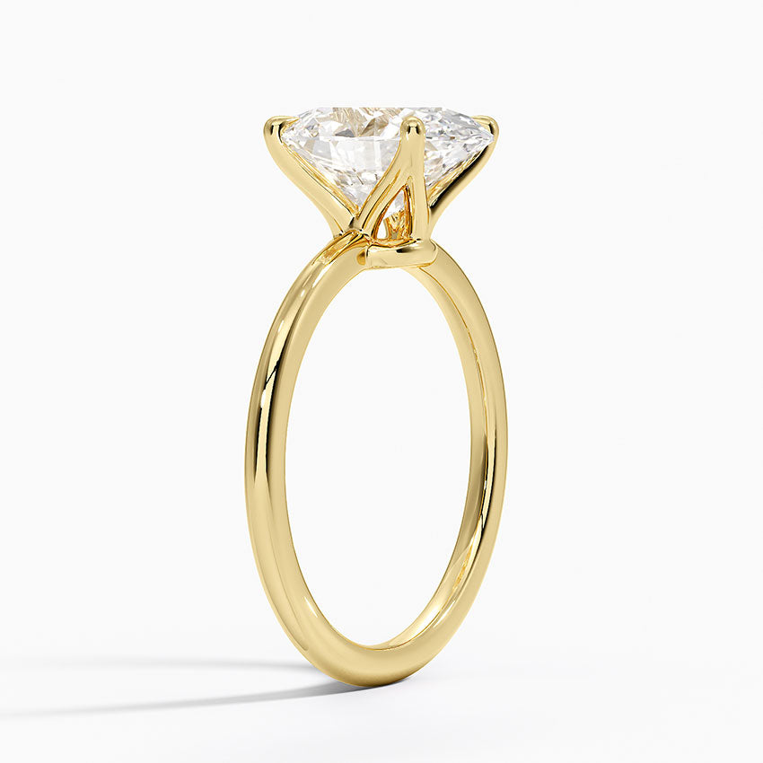 ecomposer-metal type-yellow-gold-18K,ecomposer-ring setting-solitaire