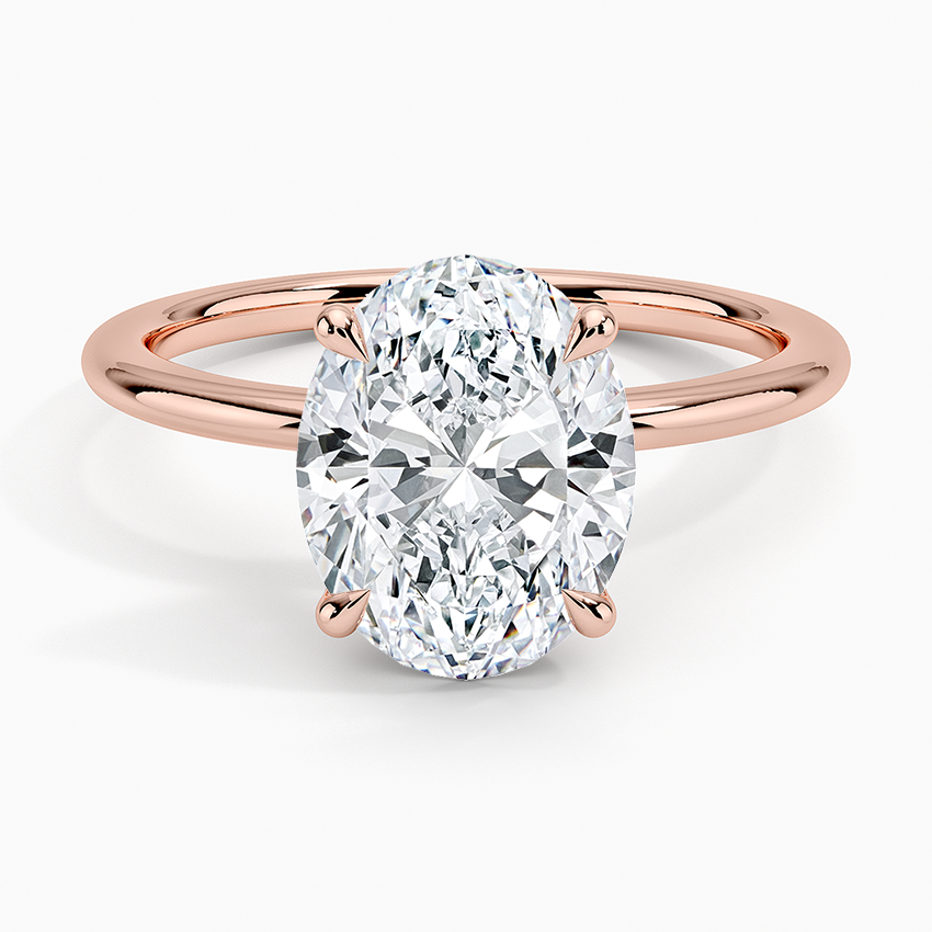 ecomposer-metal type-rose-gold-18K,ecomposer-ring setting-solitaire