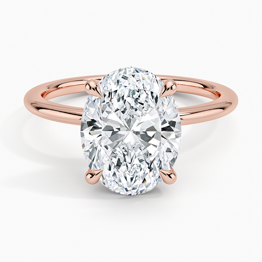 ecomposer-metal type-rose-gold-18K,ecomposer-ring setting-solitaire