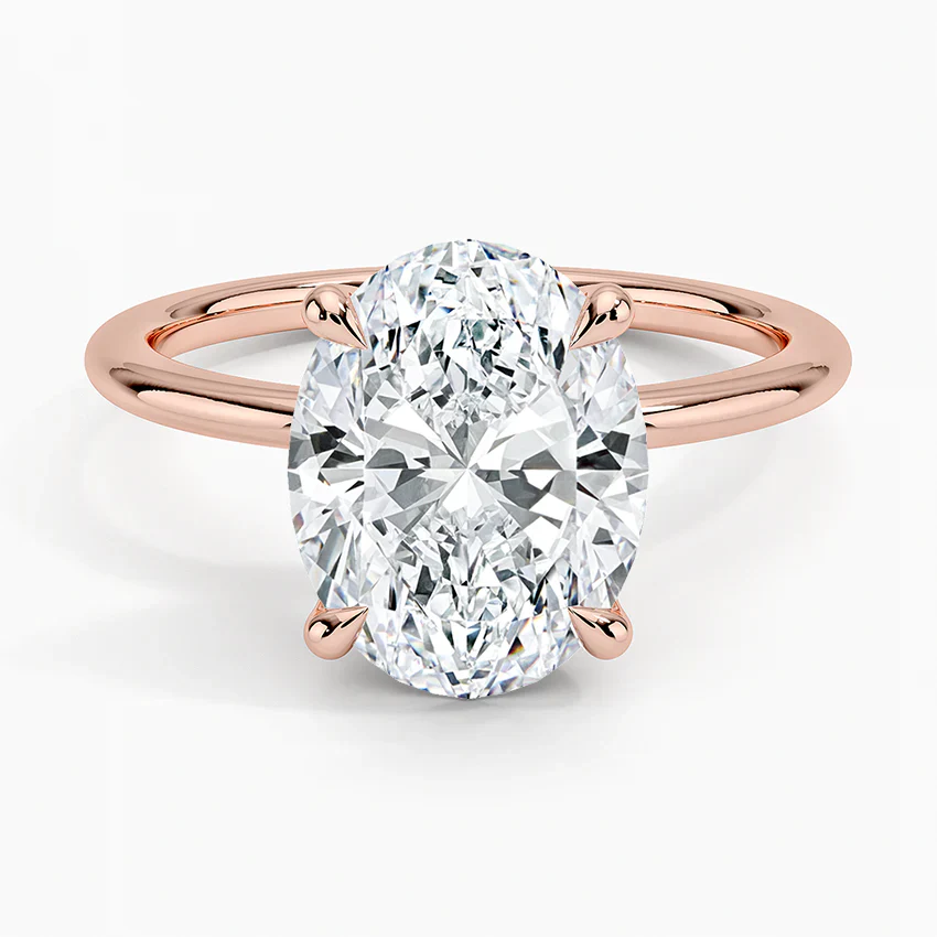 ecomposer-view with diamond shape-oval,ecomposer-size-3-ct,ecomposer-metal type-rose-gold-18k