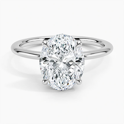 ecomposer-view with diamond shape-oval,ecomposer-size-2.5-ct,ecomposer-metal type-white-gold-18k