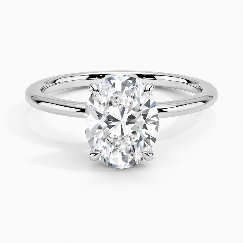 ecomposer-view with diamond shape-oval,ecomposer-size-2-ct,ecomposer-metal type-white-gold-18k