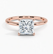 ecomposer-metal type-rose-gold-18K,ecomposer-ring setting-solitaire