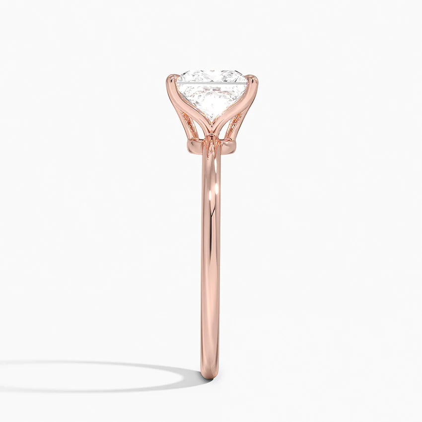 ecomposer-view with diamond shape-princess,ecomposer-size-1.5-ct,ecomposer-metal type-rose-gold-18k