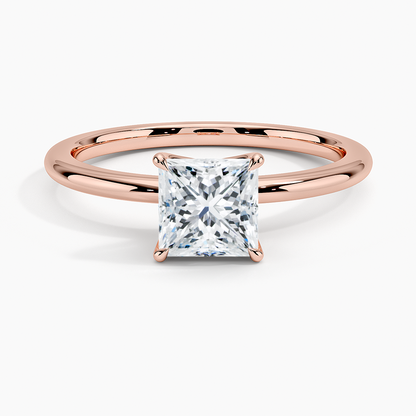 ecomposer-metal type-rose-gold-18K,ecomposer-ring setting-solitaire
