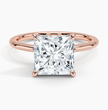 ecomposer-view with diamond shape-princess,ecomposer-size-3-ct,ecomposer-metal type-rose-gold-18k