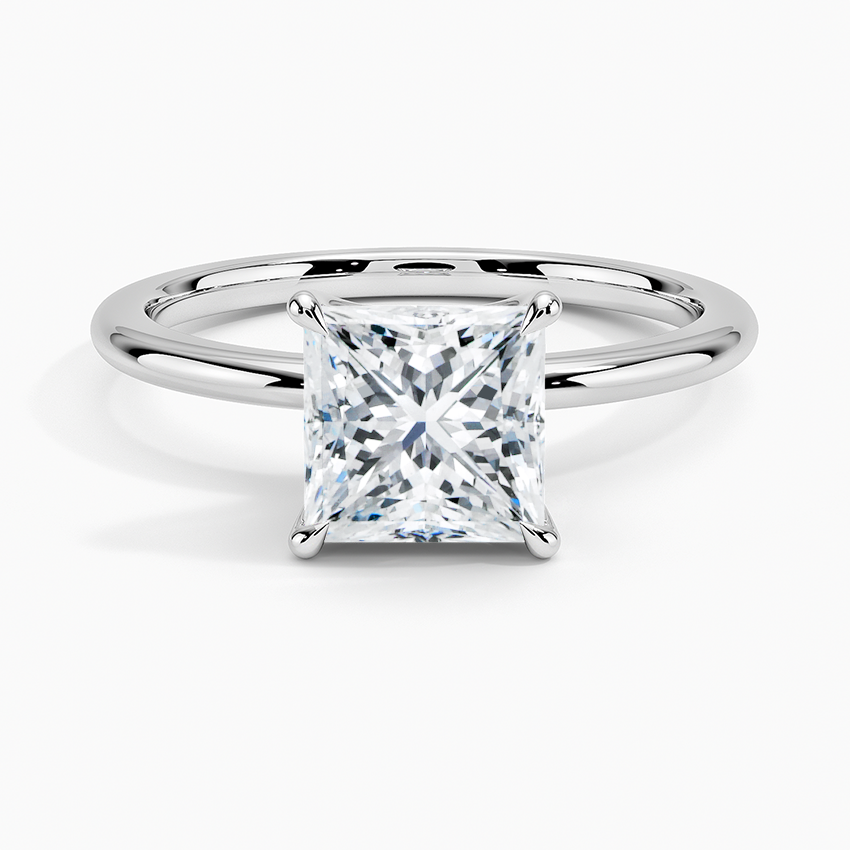 ecomposer-view with diamond shape-princess,ecomposer-size-1.5-ct,ecomposer-metal type-white-gold-18k