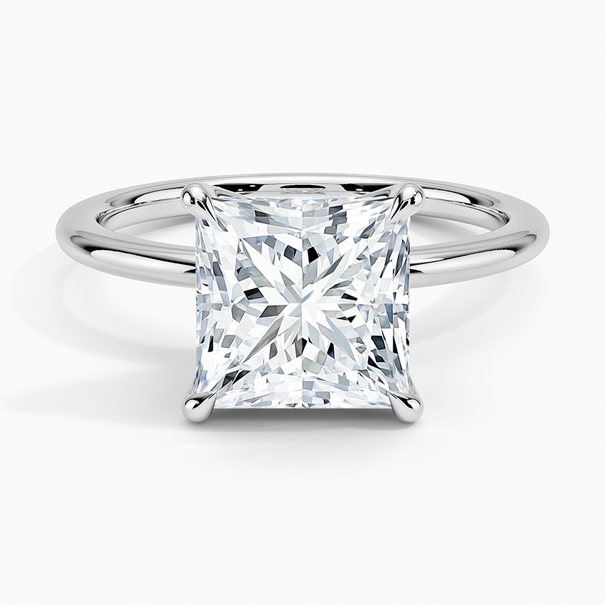 ecomposer-view with diamond shape-princess,ecomposer-size-2.5-ct,ecomposer-metal type-white-gold-18k