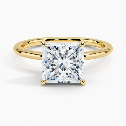 ecomposer-view with diamond shape-princess,ecomposer-size-2-ct,ecomposer-metal type-yellow-gold-18k