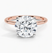 ecomposer-metal type-rose-gold-18K,ecomposer-ring setting-solitaire