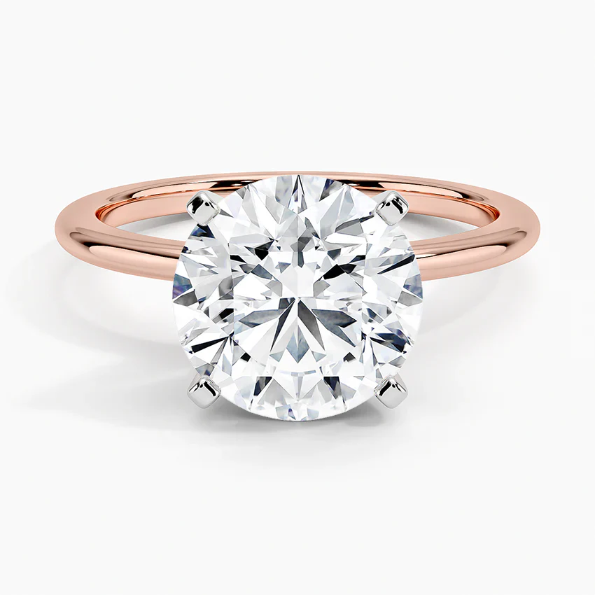 ecomposer-view with diamond shape-round,ecomposer-size-3-ct,ecomposer-metal type-rose-gold-18k