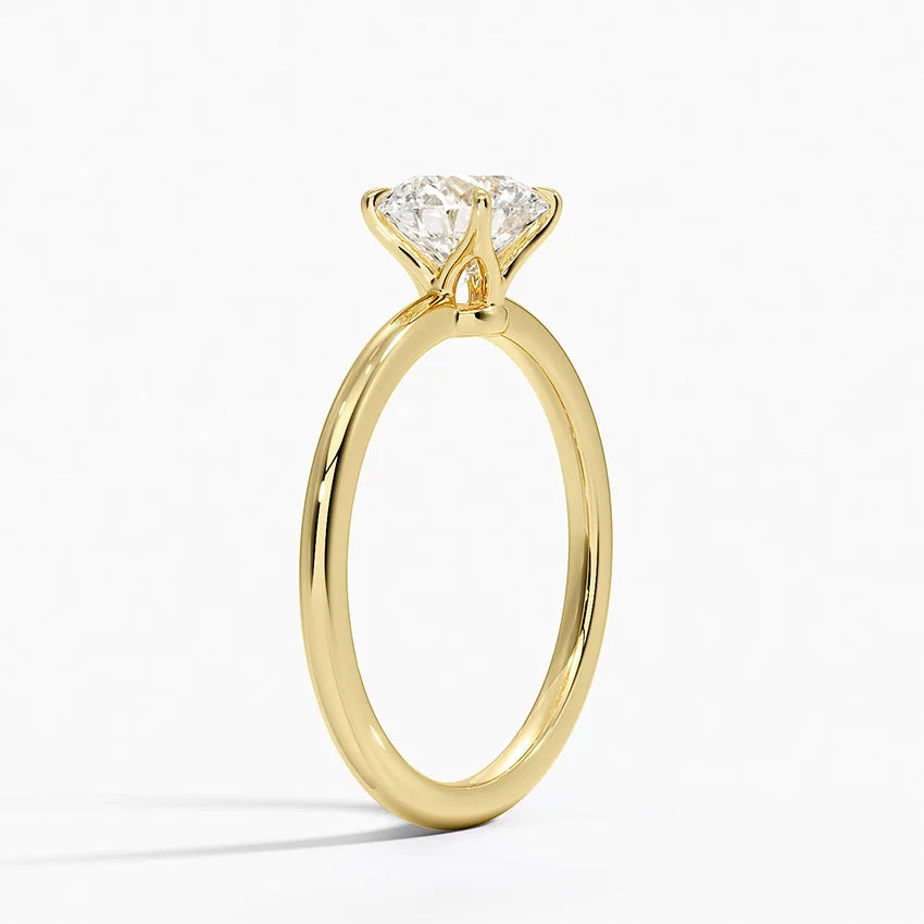 ecomposer-metal type-yellow-gold-18K,ecomposer-ring setting-solitaire