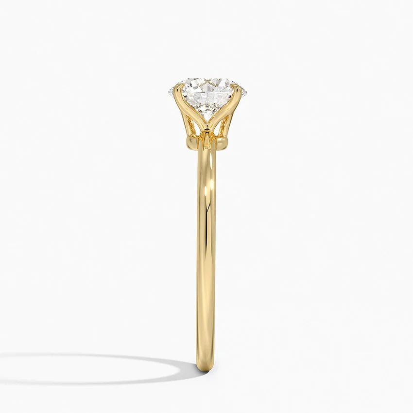 ecomposer-view with diamond shape-round,ecomposer-size-1-ct,ecomposer-metal type-yellow-gold-18k