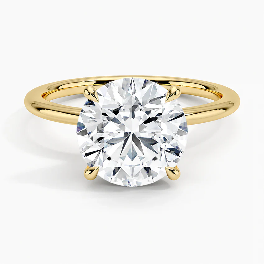 ecomposer-view with diamond shape-round,ecomposer-size-3-ct,ecomposer-metal type-yellow-gold-18k