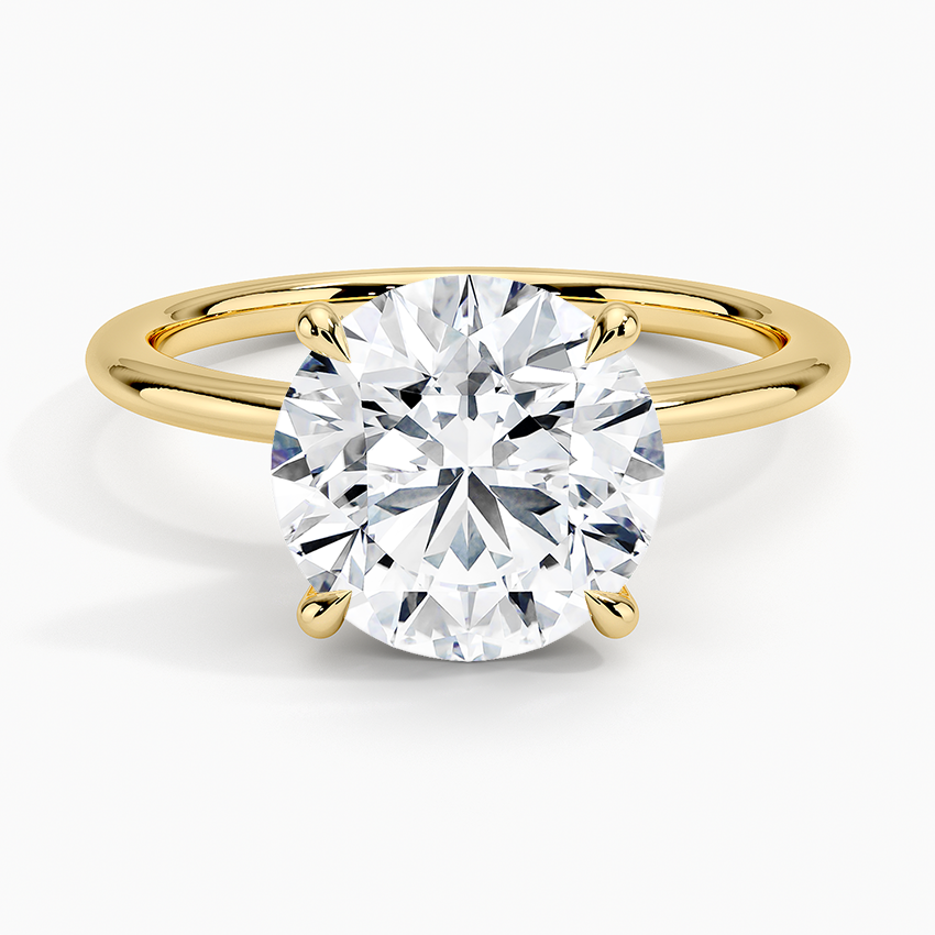 ecomposer-metal type-yellow-gold-18K,ecomposer-ring setting-solitaire