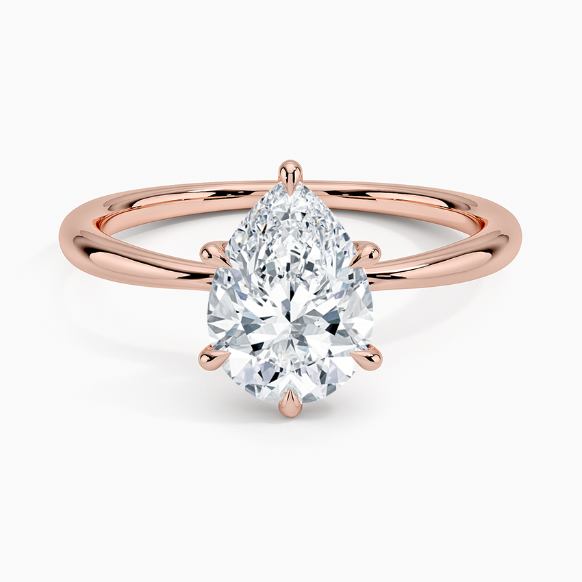 ecomposer-view with diamond shape-pear,ecomposer-size-1.5-ct,ecomposer-metal type-rose-gold-18k
