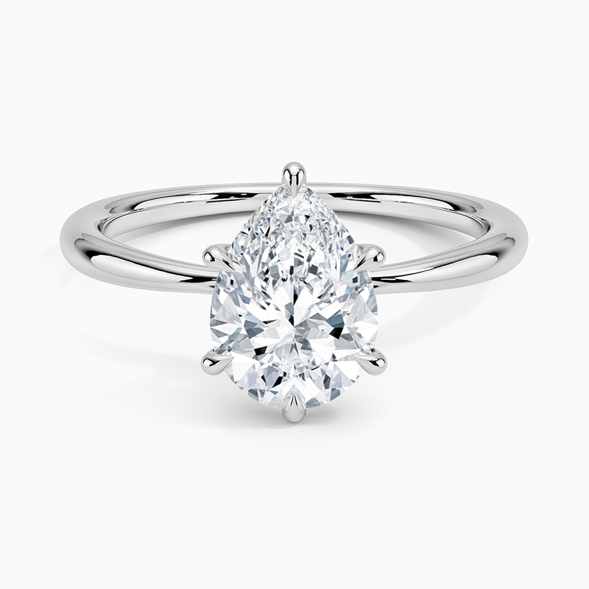 ecomposer-view with diamond shape-pear,ecomposer-size-1.5-ct,ecomposer-metal type-white-gold-18k