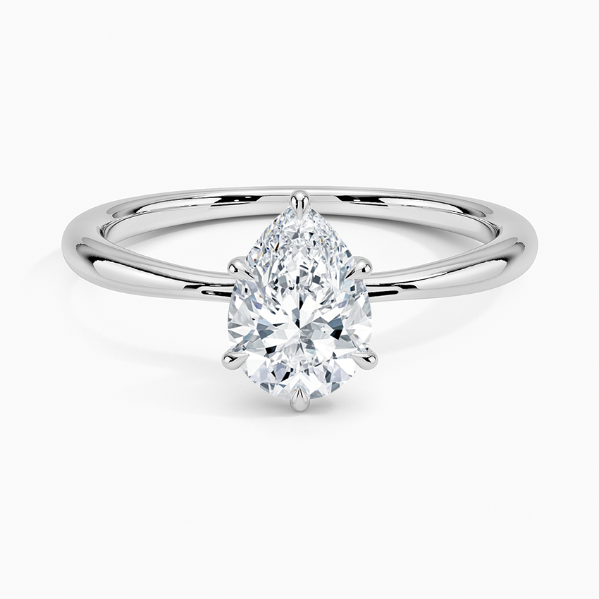 ecomposer-view with diamond shape-pear,ecomposer-size-1-ct,ecomposer-metal type-white-gold-18k
