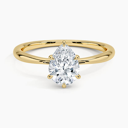 ecomposer-view with diamond shape-pear,ecomposer-size-1-ct,ecomposer-metal type-yellow-gold-18k