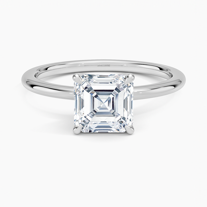 ecomposer-view with diamond shape-asscher,ecomposer-size-1.5-ct,ecomposer-metal type-white-gold-18k