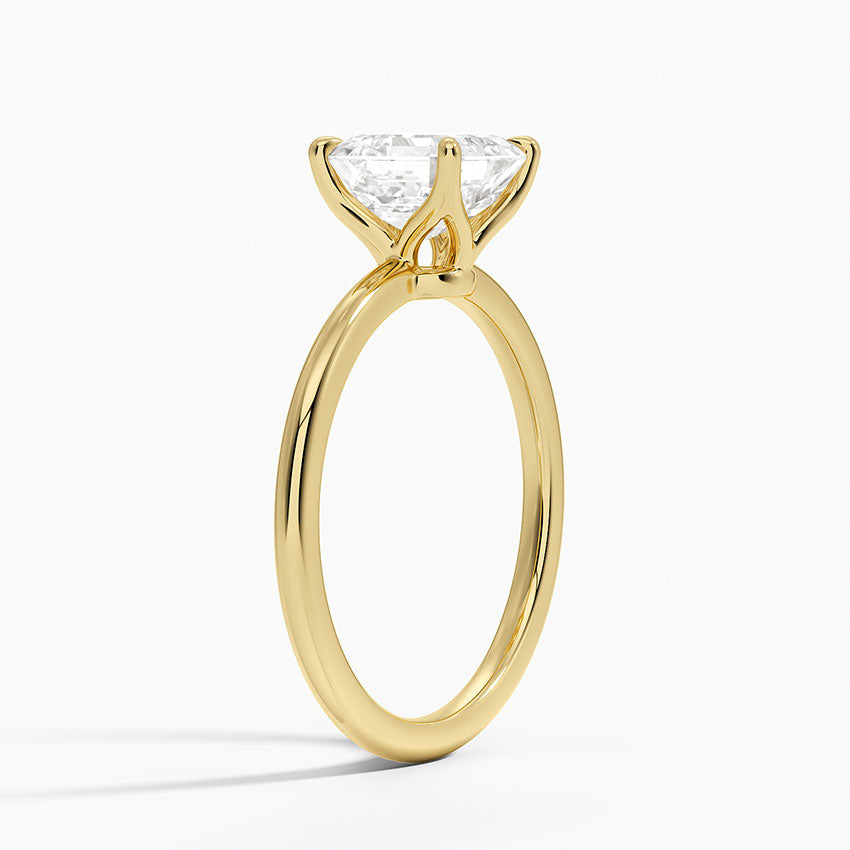 ecomposer-metal type-yellow-gold-18K,ecomposer-ring setting-solitaire