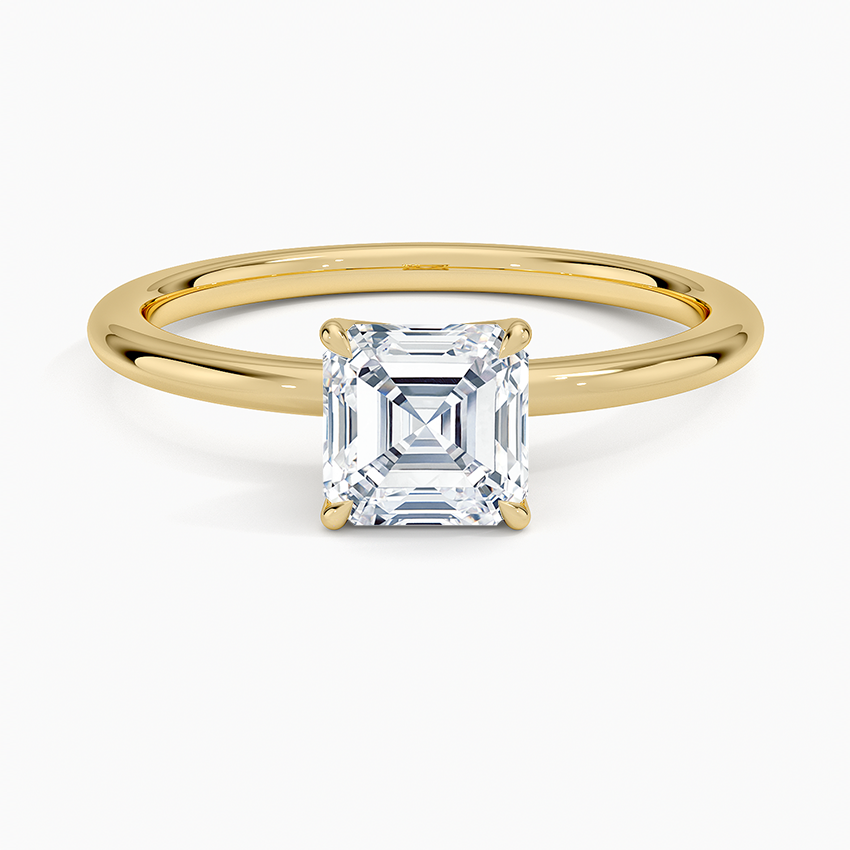 ecomposer-metal type-yellow-gold-18K,ecomposer-ring setting-solitaire