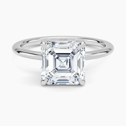ecomposer-view with diamond shape-asscher,ecomposer-size-2.5-ct,ecomposer-metal type-white-gold-18k