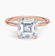 ecomposer-view with diamond shape-asscher,ecomposer-size-3-ct,ecomposer-metal type-rose-gold-18k