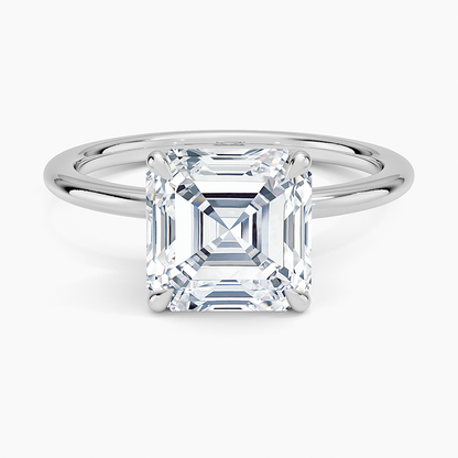 ecomposer-view with diamond shape-asscher,ecomposer-size-3-ct,ecomposer-metal type-white-gold-18k