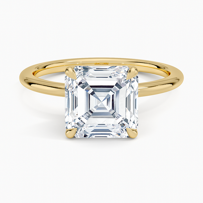 ecomposer-view with diamond shape-asscher,ecomposer-size-3-ct,ecomposer-metal type-yellow-gold-18k