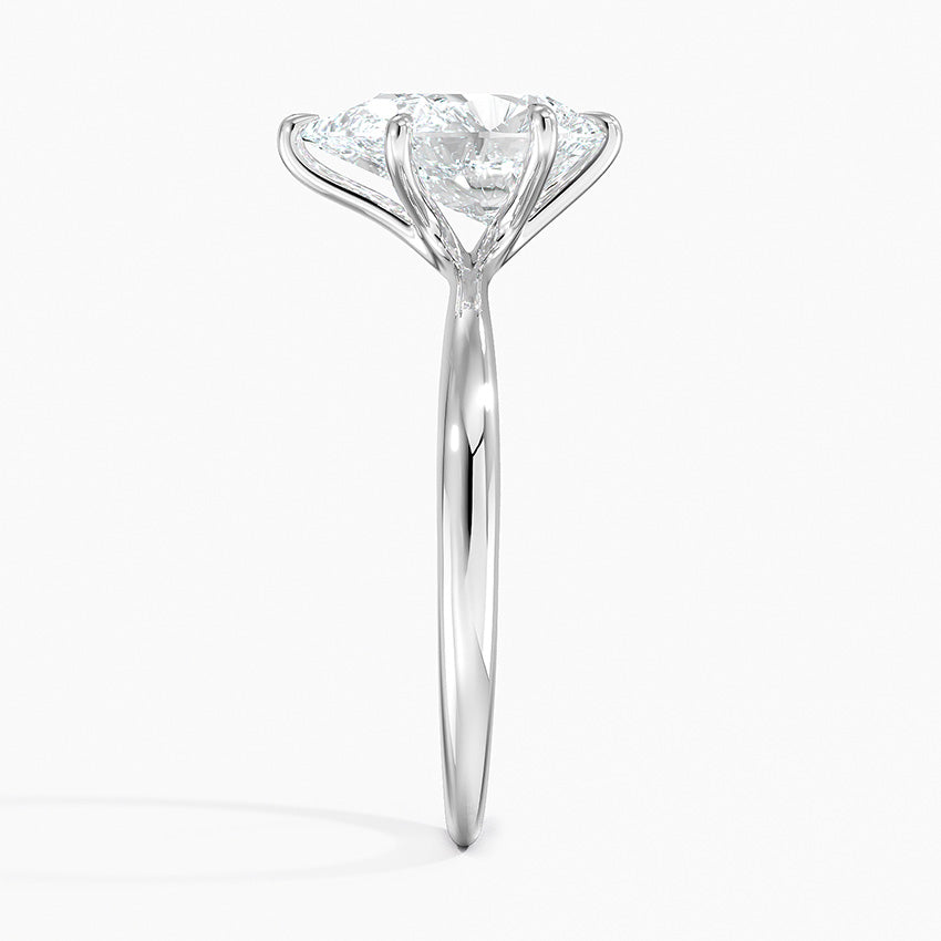 ecomposer-view with diamond shape-pear,ecomposer-size-2-ct,ecomposer-metal type-white-gold-18k