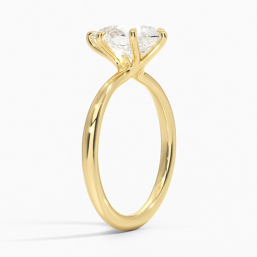 ecomposer-metal type-yellow-gold-18K,ecomposer-ring setting-solitaire