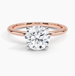 ecomposer-metal type-rose-gold-18K,ecomposer-ring setting-solitaire