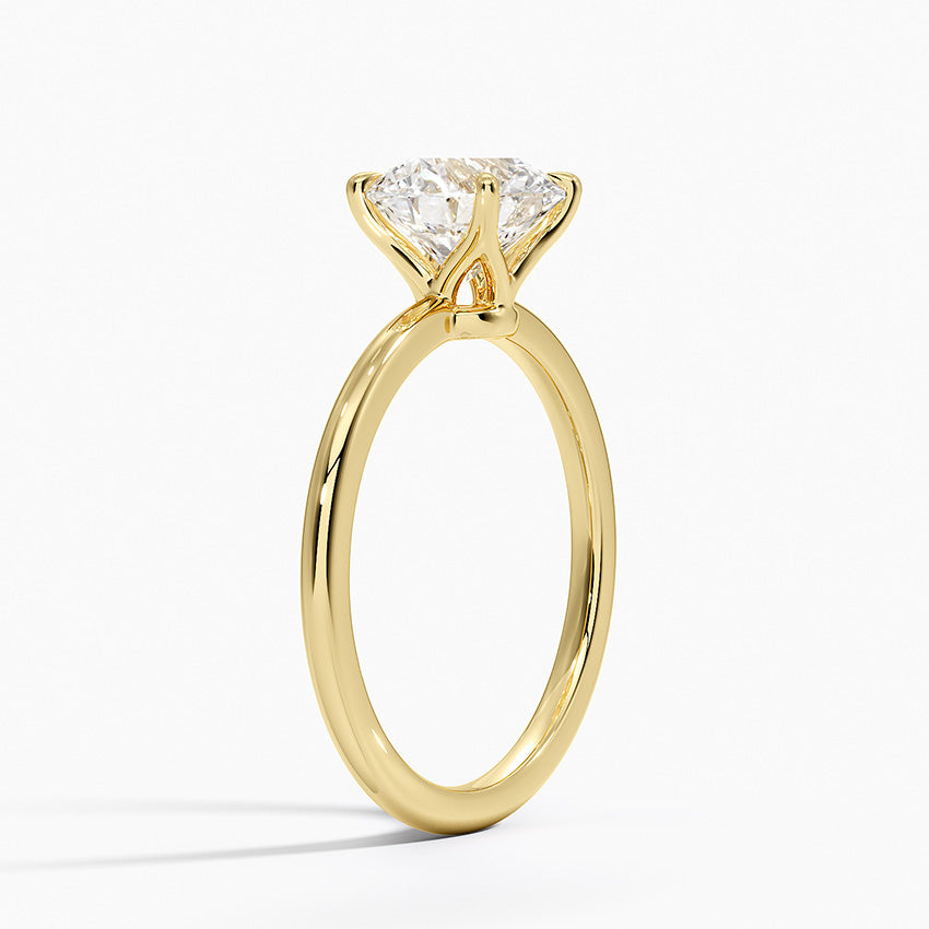 ecomposer-metal type-yellow-gold-18K,ecomposer-ring setting-solitaire