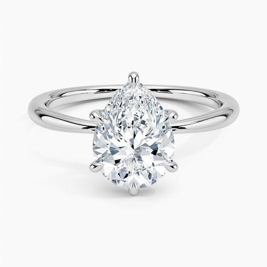 ecomposer-metal type-white-gold-18K,ecomposer-ring setting-solitaire