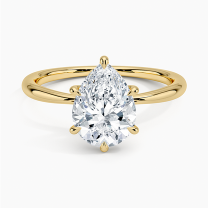 ecomposer-view with diamond shape-pear,ecomposer-size-2-ct,ecomposer-metal type-yellow-gold-18k