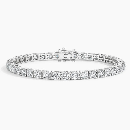 Bracelet | White Gold | Tennis | Round | 15 ct