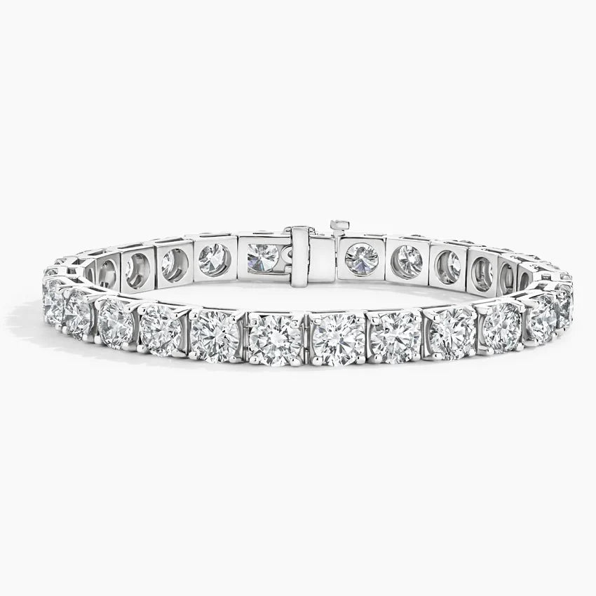 Bracelet | White Gold | Tennis | Round | 27 ct