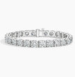 Bracelet | White Gold | Tennis | Round | 27 ct