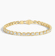 Emerald Bezel Tennis Bracelet ( 3.33 ct tw. ) 18K Gold