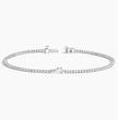 Pear & Round Bespoke Lab Diamond Tennis Bracelet ( 1 ct. tw.) 18K Gold