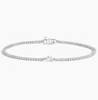 Pear & Round Bespoke Lab Diamond Tennis Bracelet ( 1 ct. tw.) 18K Gold